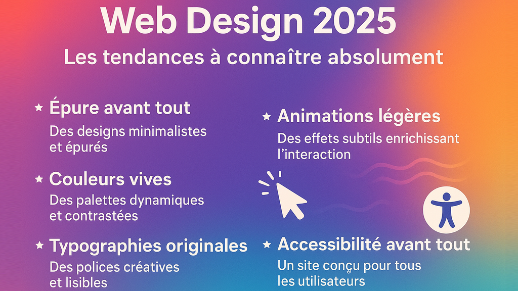 Image de l'article : Web Design 2025 : les tendances à connaître absolument