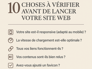 Couverture 10 choses à vérifier avant de lancer votre site web